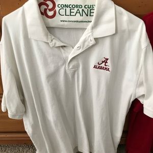 University of Alabama Crimson Tide white Polo L